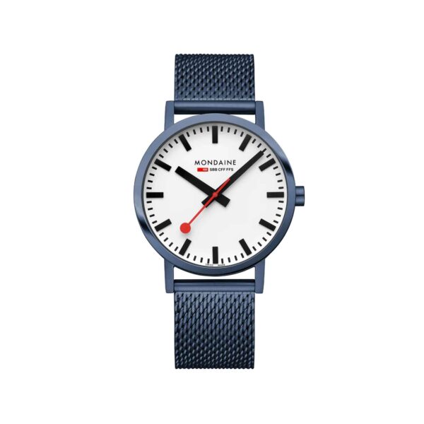 Mondaine Classic Mesh Blue, 40mm