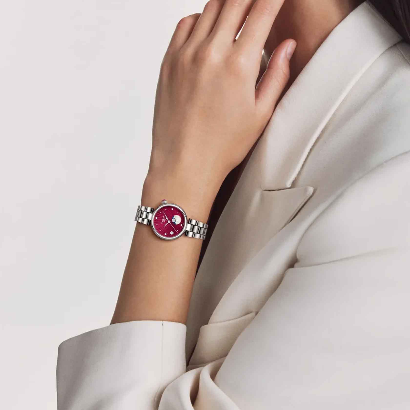 Tissot Desir 29.6mm Red Diamond Dial