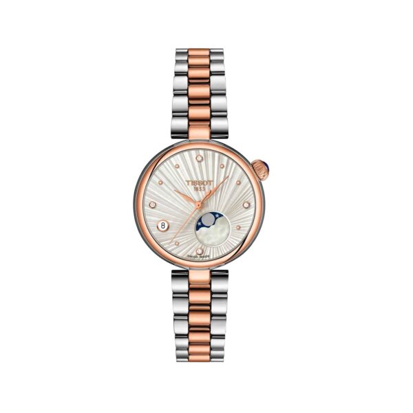Tissot Desir Moonphase Silver Diamond Dial